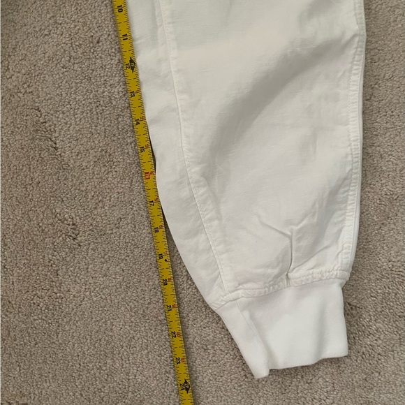 NWOT Gap White Linen Joggers - Picture 3 of 8